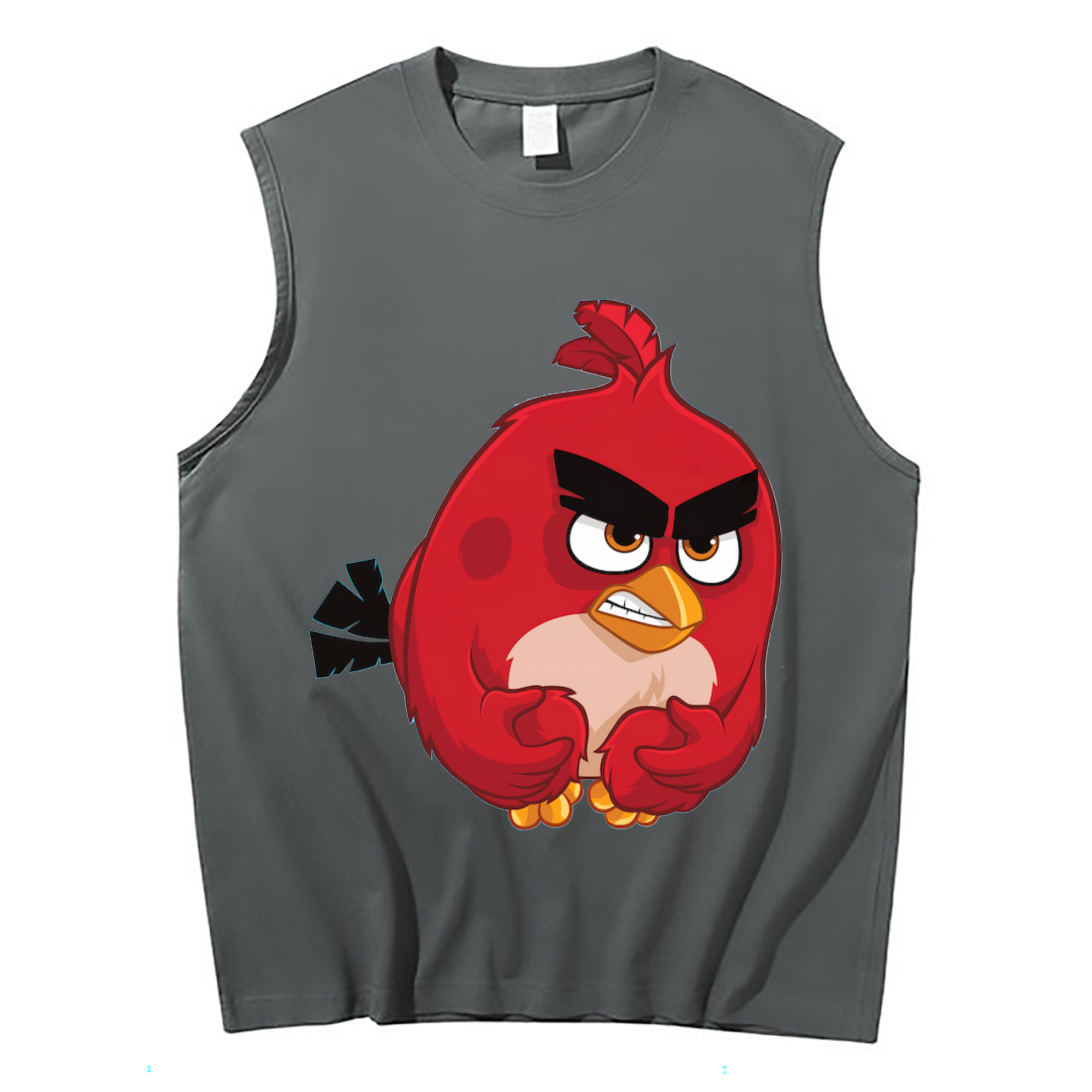 （画像用） Angry Birds アングリーバード コットン100％タンクトップ（フロントプリント）